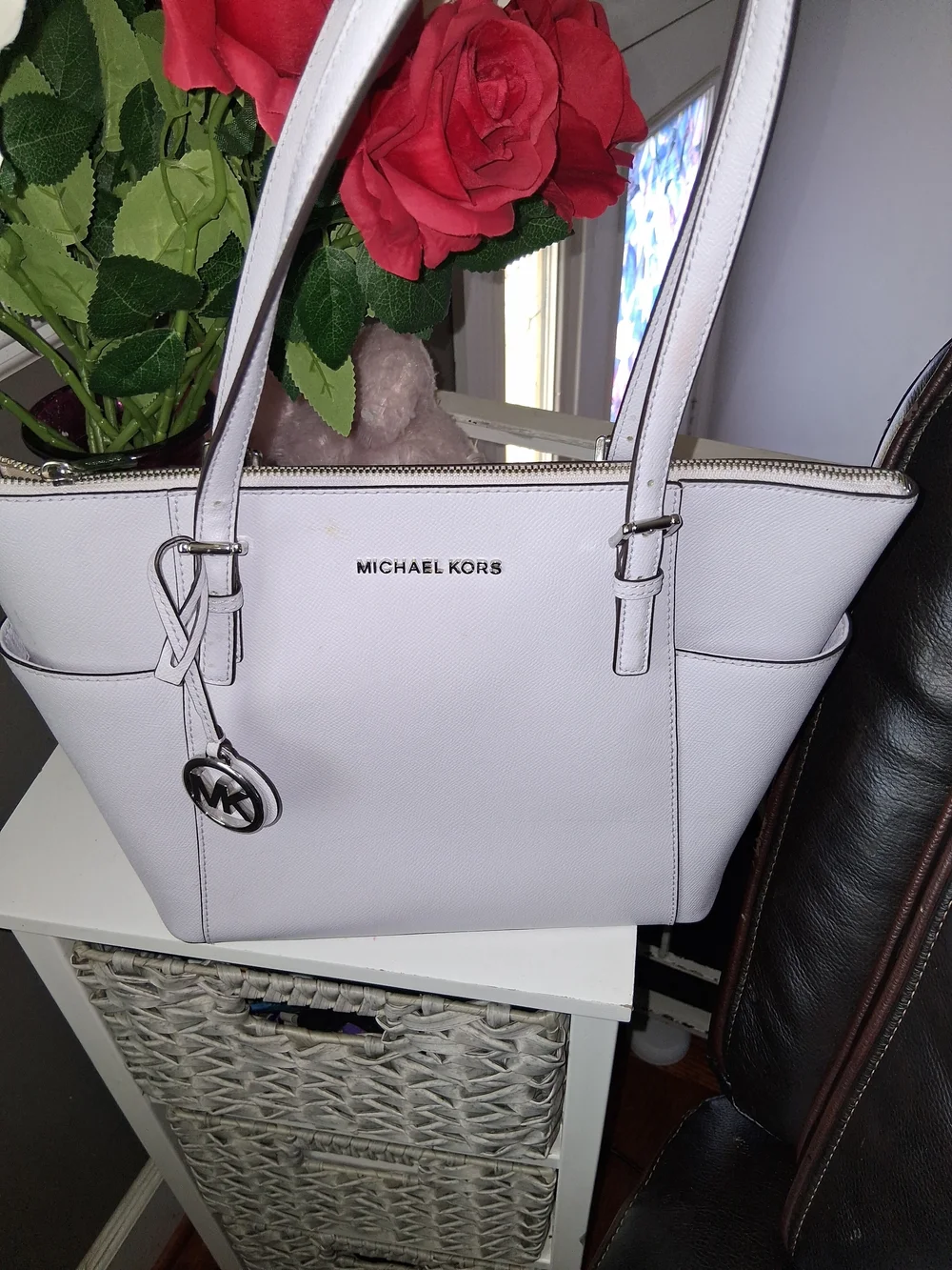 Michael Kors Light Lavender Saffiano Leather Tote